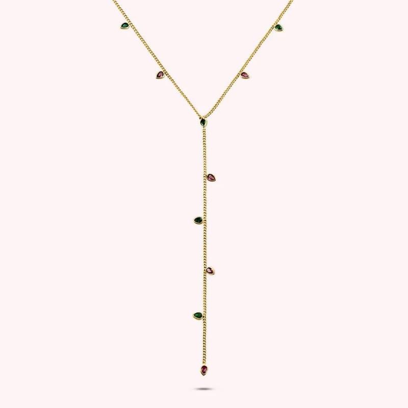 Collar midi NEITH - Verde / Rosa