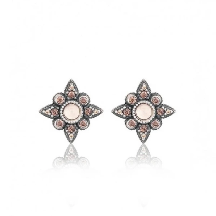 PENDIENTES CCUARZO ROSA