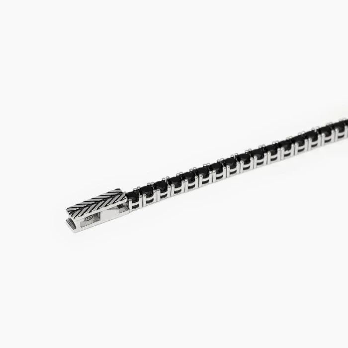 Pulsera tenis negra