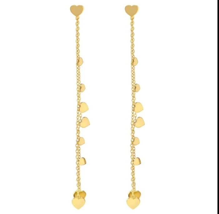 Pendientes Ritmatika Estrellas doble cadena