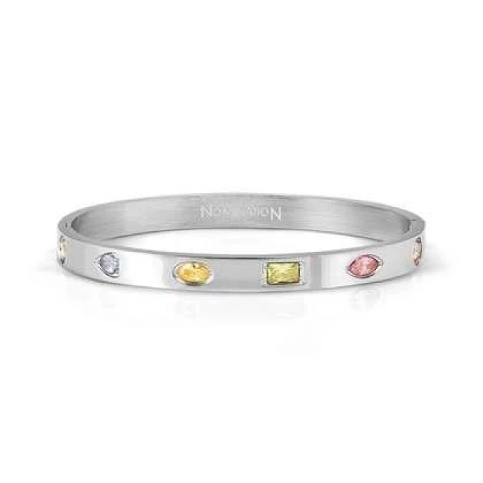 Pulsera PRETTY BANGLES ed. SATINSHINE en acero y circonitas varias formas