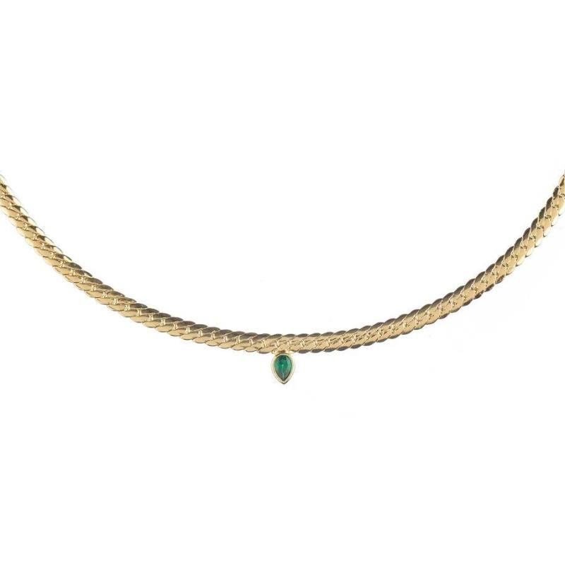 Collar corto NEITH - Verde / Oro