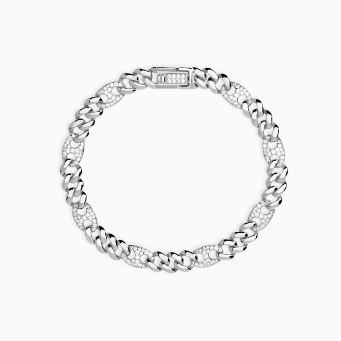 Pulsera de plata con circonitasPrivilegio