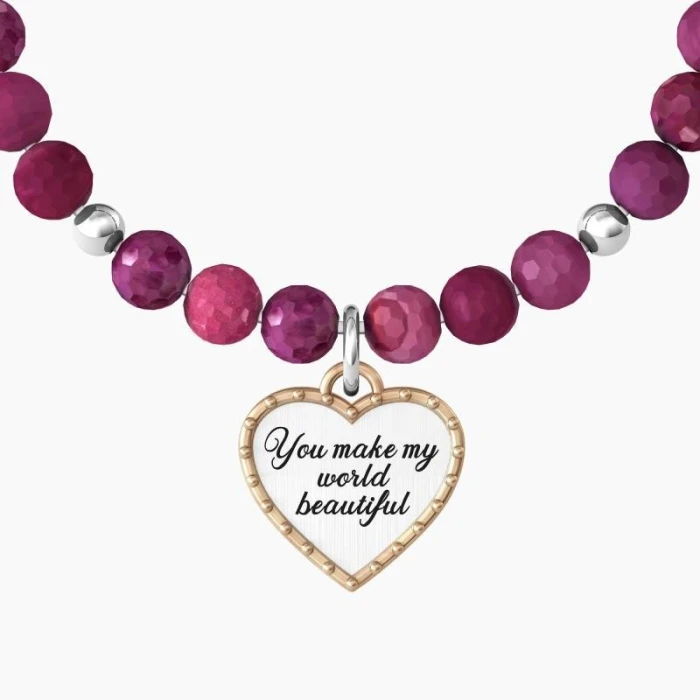 PULSERA CORAZÓN | YOU MAKE MY WORLD BEAUTIFUL