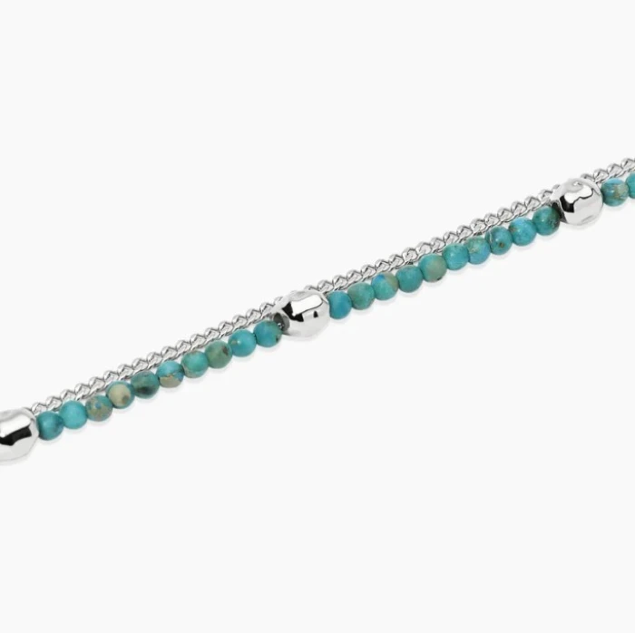 Pulsera ajustable de doble cadena