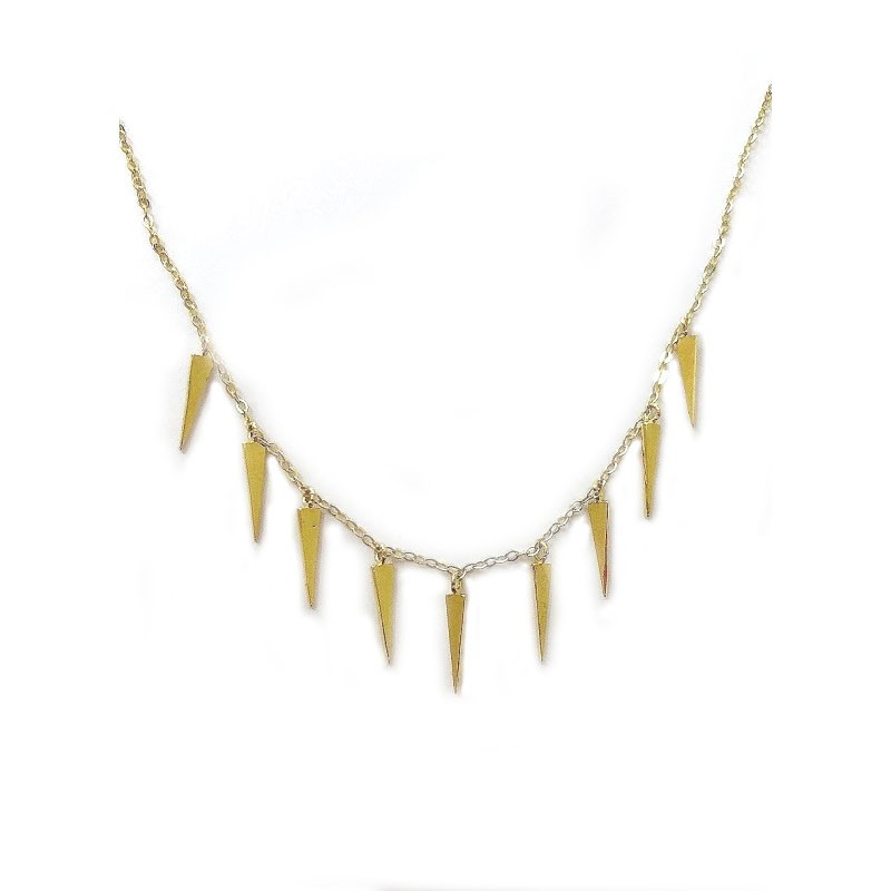Collar de oro pinchos