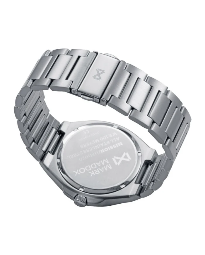 Reloj caja de acero 10 Atm, brazalete de acero , movimiento cuarzo