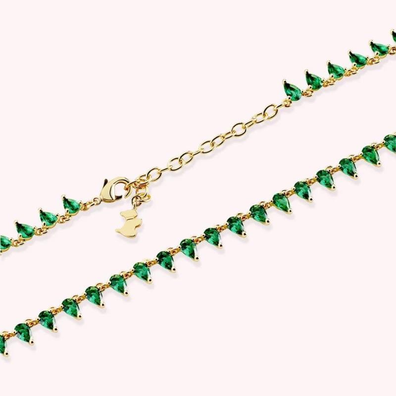 Collar corto OLIMPIA - Verde / Oro