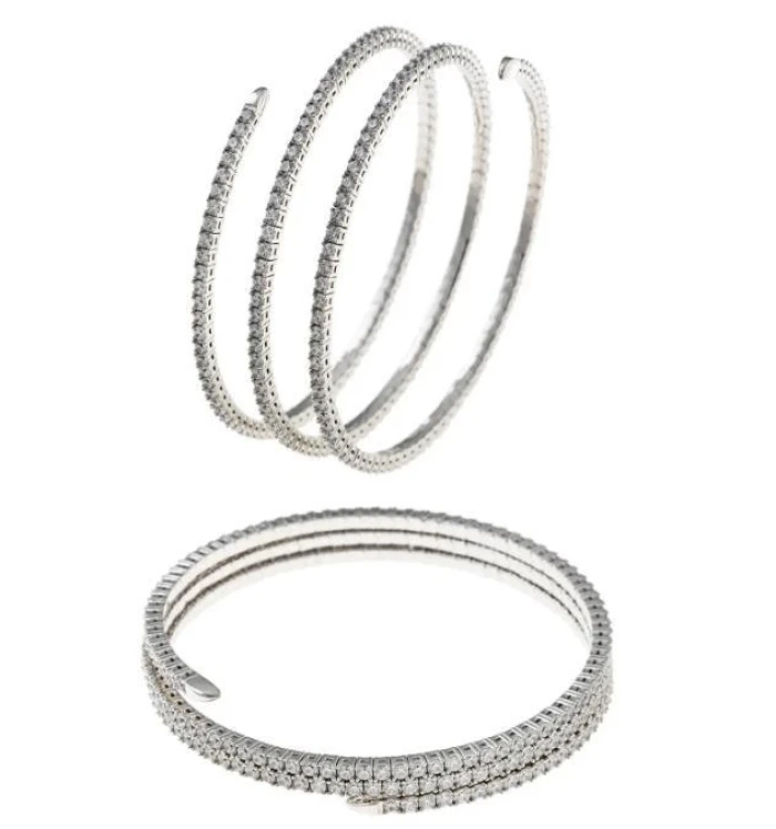 PLATA SALVATORE PULSERA ELASTICA CIRCONITAS