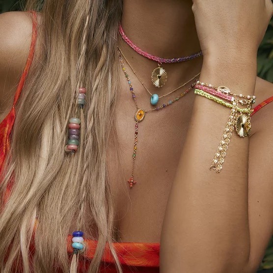 Collar midi EMOTION - Multicolor - Oro -