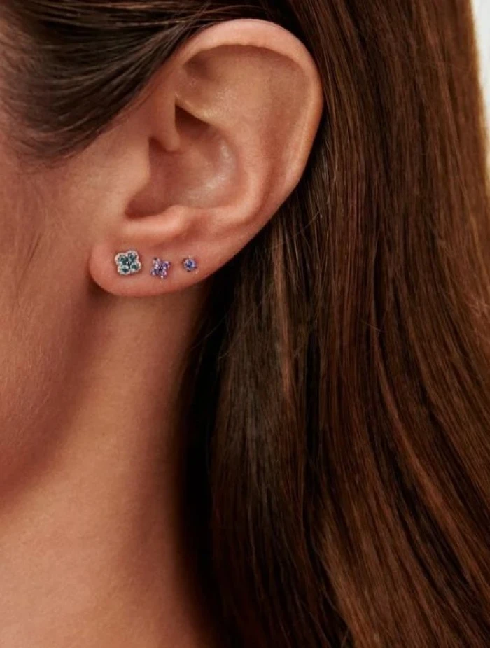 Pendientes cortos FLORES MIX & MATCH