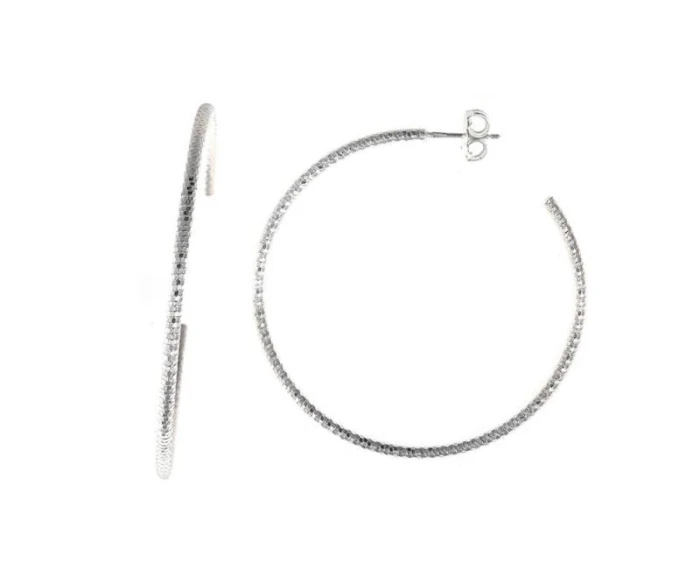 PENDIENTE PLATA ARO DIAMANTADO