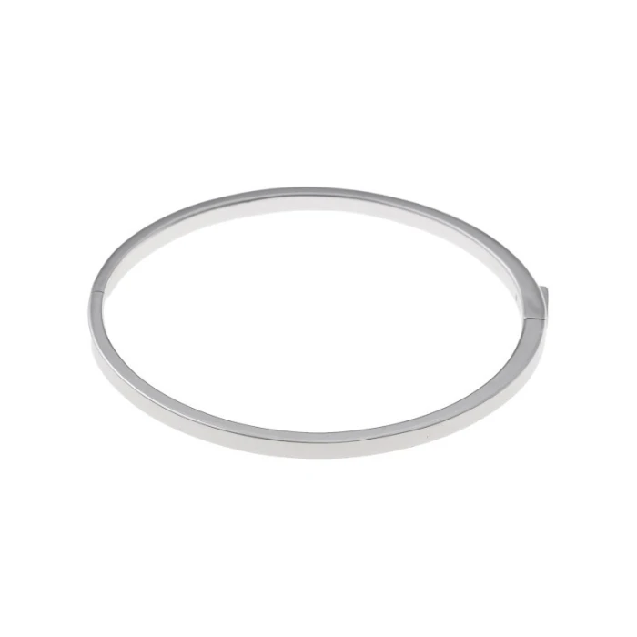 PLATA SALVATORE PULSERA RODIO TUBO CUADRADO