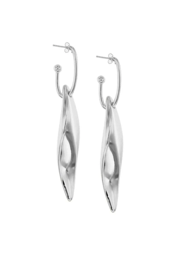 PENDIENTES PLATA ONDA