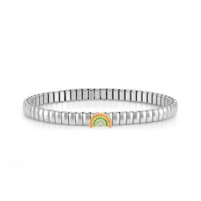 Pulsera XTE XSMALL ed. LIFE en acero y circonitas ARCOIRIS