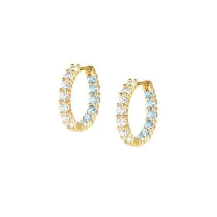Pendientes CHIC&CHARM ed. JOYFUL en plata 925 y circonitas (BICOLOR)