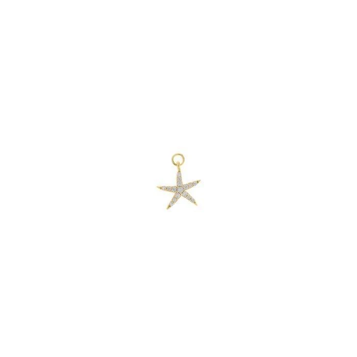 CHARM PLATA DOR  ESTRELLA DE MAR