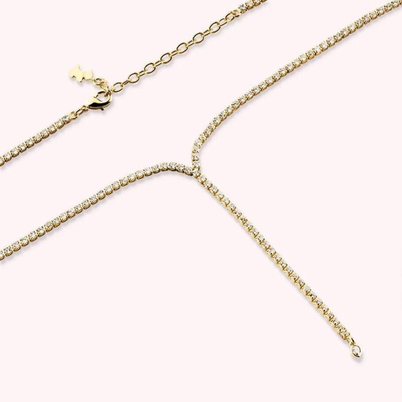Collar midi ISIS - Cristal / Oro