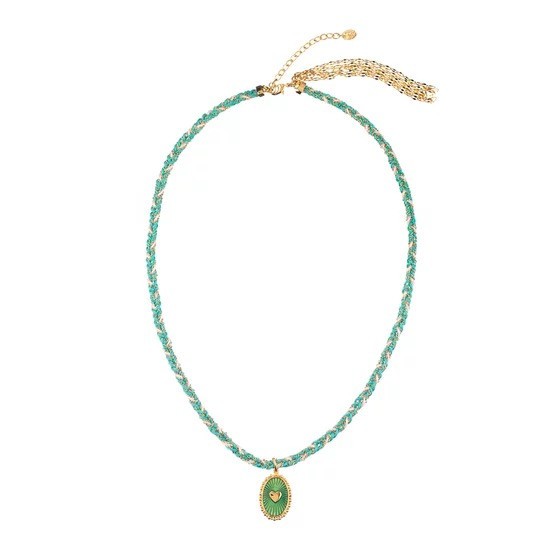 Collar corto POWER - Azul - Oro -