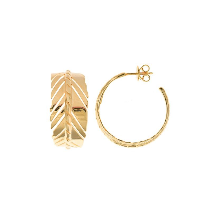 PENDIENTES PLATA CHAPADO DORADO ARO PULIDO BRILLANTE