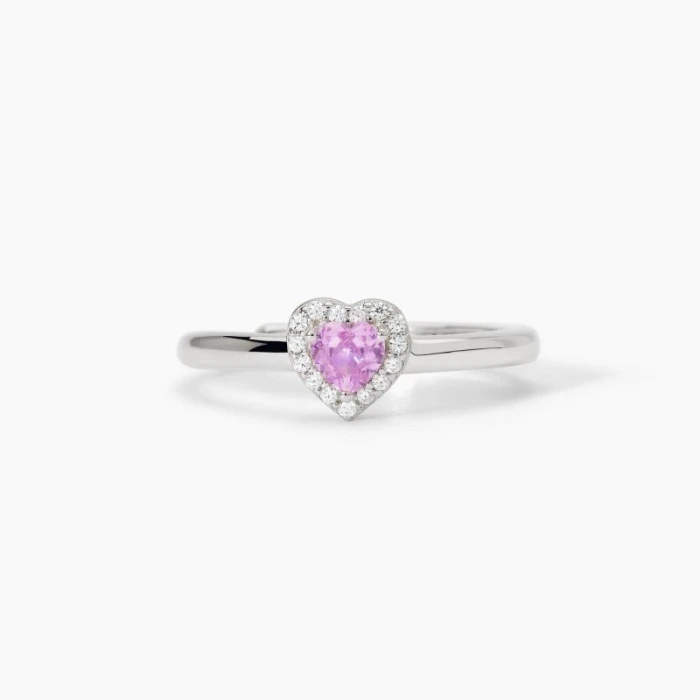 Anillo de plata con turmalina sintética.AMORÍO