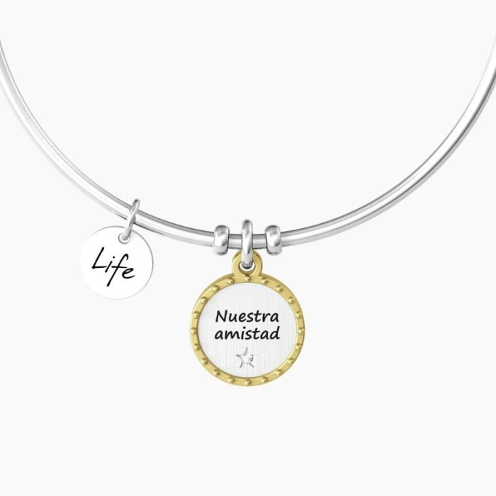 PULSERA Nuestra amistad: Abrazos, Aventuras Y Risas