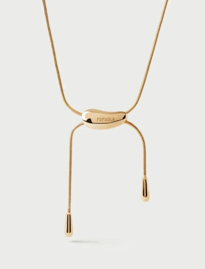 Collar deslizante de plata Rodeo BAÑADO EN ORO
