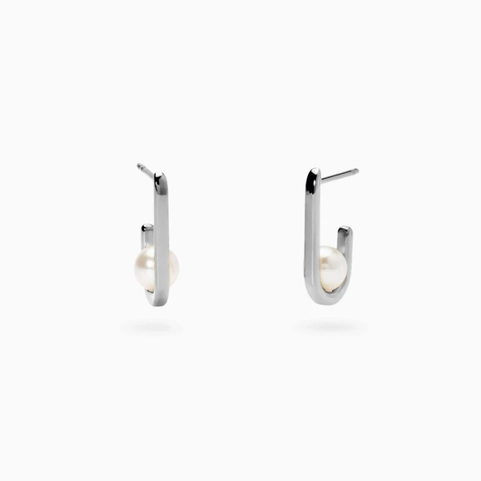 Pendientes con perlas de concha
