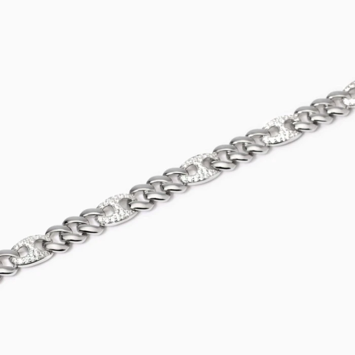 Pulsera de plata con circonitasPrivilegio