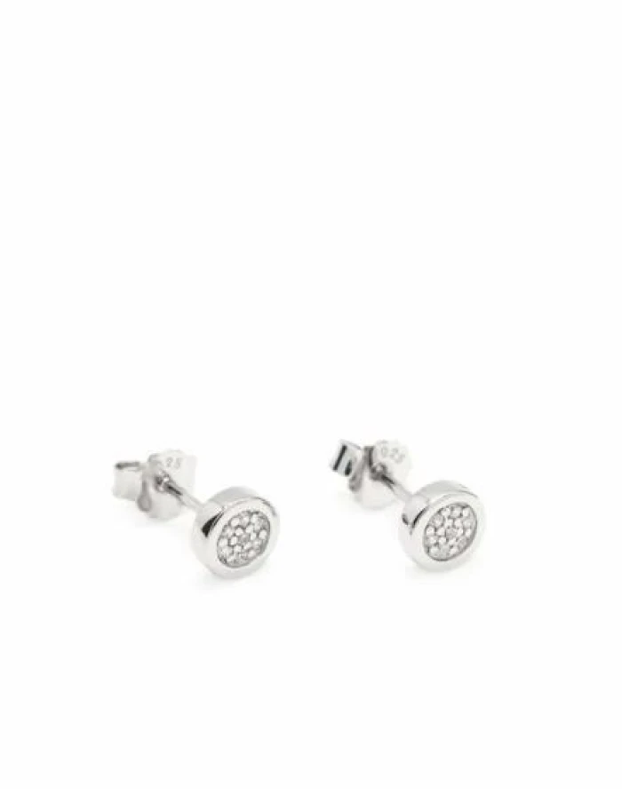 Pendientes brillantes pequeños estilo dormilonas