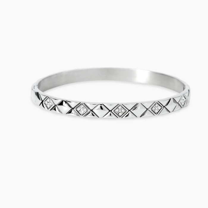 Pulsera matelassé en acero