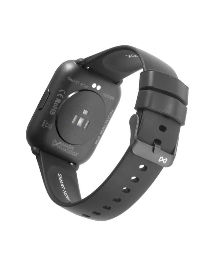 Reloj Smart Aluminio gris con correa de silicona negra
