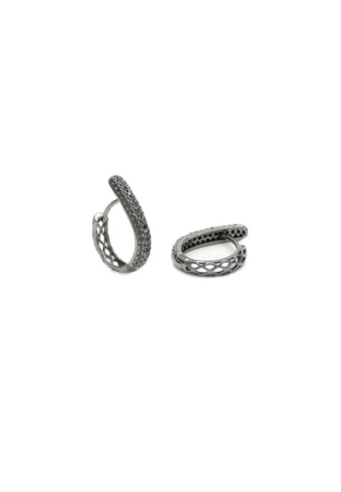 PLATA LINEARGENT PENDIENTES ARO RUTENIO