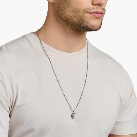 PLATA THOMAS SABO COLGANTE CALAVERA CIRCONIAS NEGRAS
