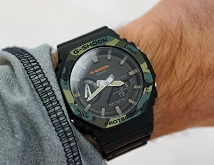 Reloj Casio G-Shock Serie Ga-2100 Carbono Camuflaje