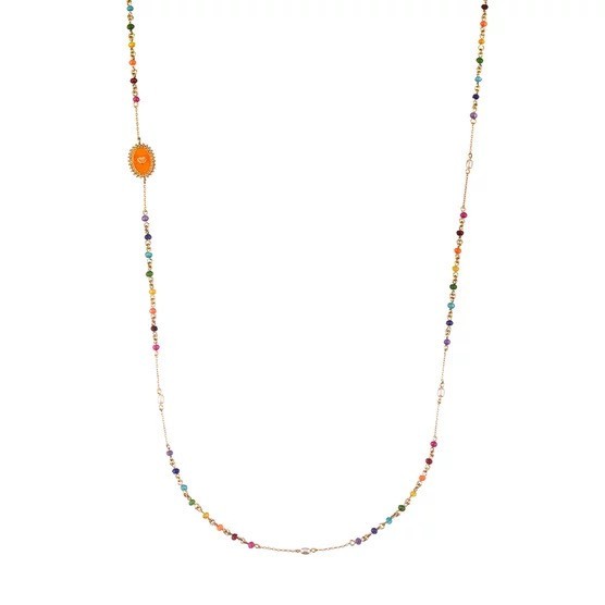 Collar largo EUPHORIA - Multicolor - Oro -
