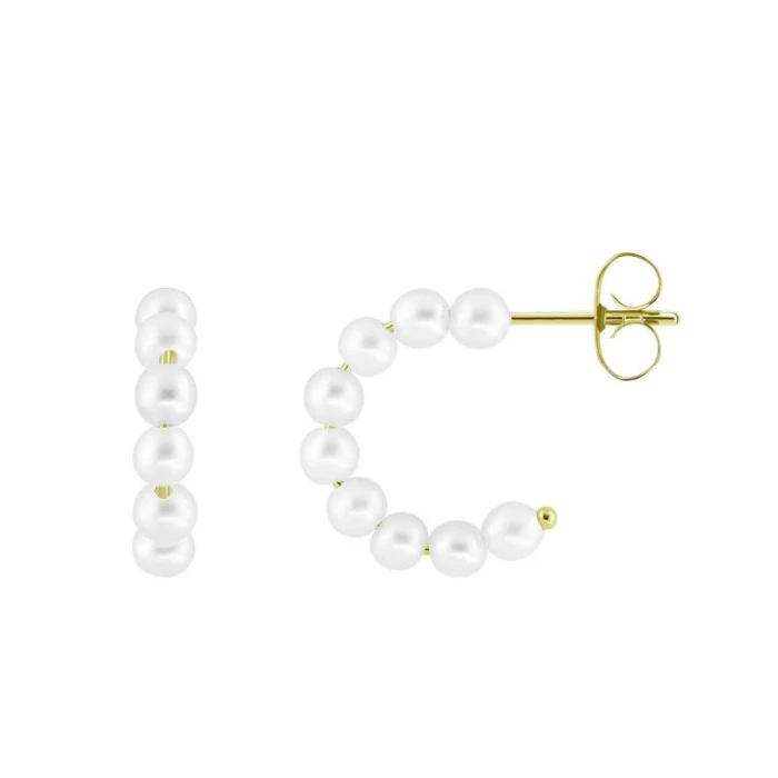 PENDIENTES ARO PERLAS