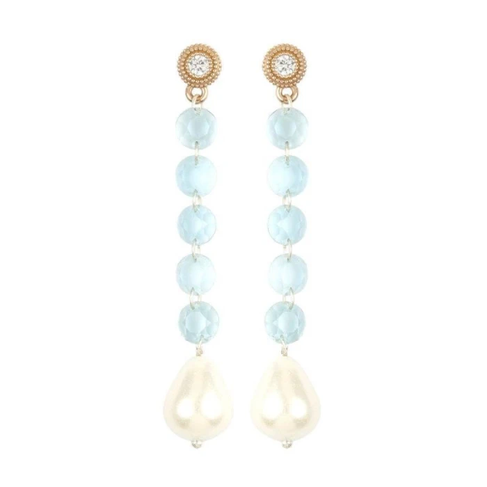 PENDIENTES FERONIA AGUAMARINA