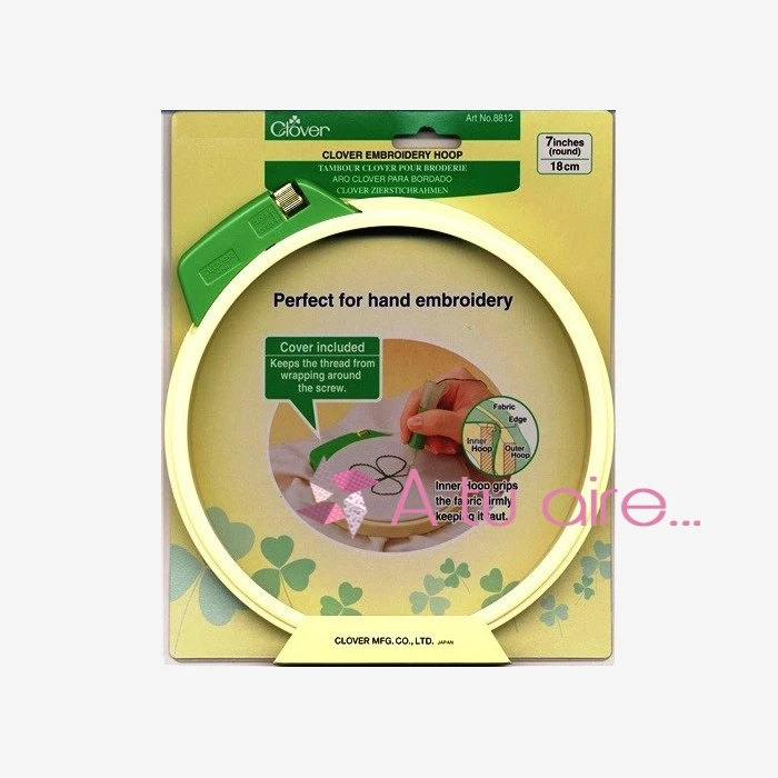 Cèrcol per brodat Punch Needle Clover 18 cm