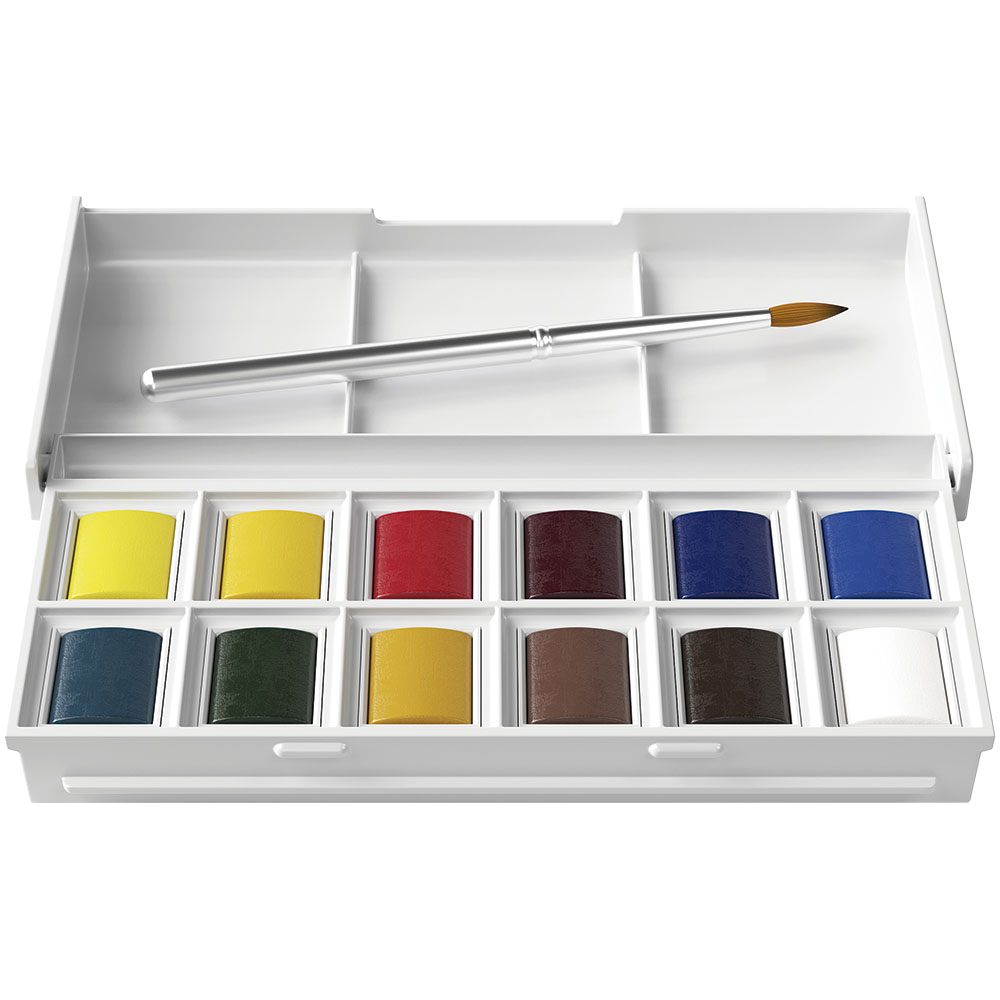 Watercolor Cotman W&N 12 Semi, godets Sketcher Watercolor Cotman W&N 12 Semi, godets Sketcher