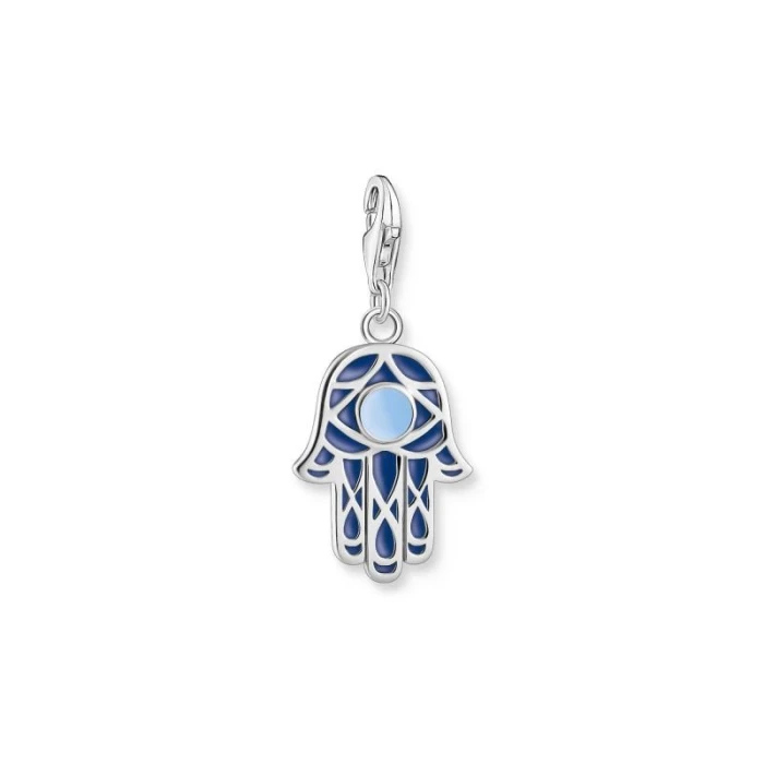 CHARM MANO DE FÁTIMA AZUL SILVER