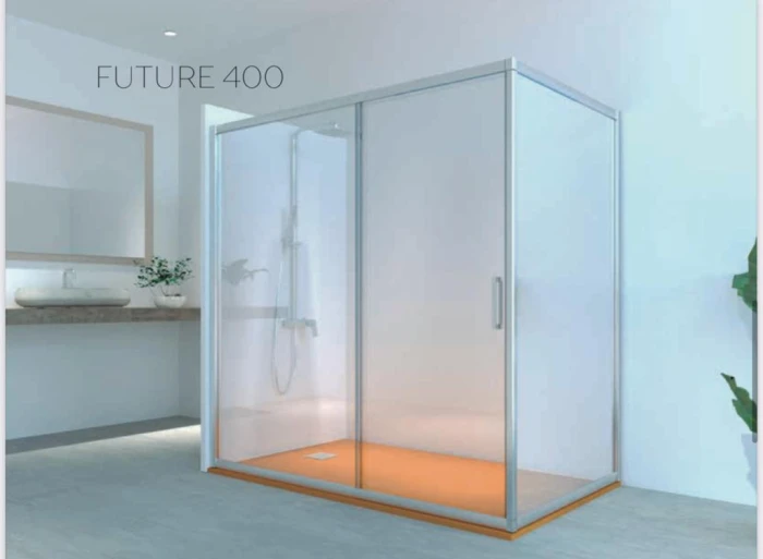 Mampara Ducha Angular Modelo Future 400
