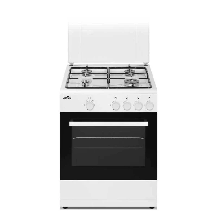 Cocina de gas butano Artica AKF6060W Blanca - 60x60cm, 4 Fuegos, Doble Vidrio, FFD (termopar) Cocina de gas butano Artica AKF6060W Blanca - 60x60cm, 4 Fuegos, Doble Vidrio, FFD (termopar)