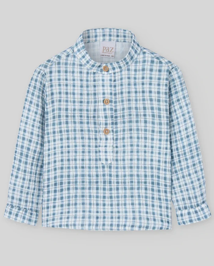CAMISA CUADROS POMPON