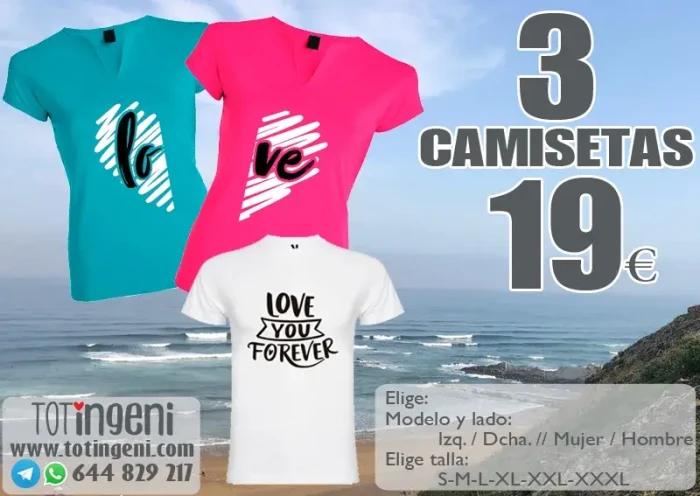 Pack 3 Camisetas Pack 3 Camisetas