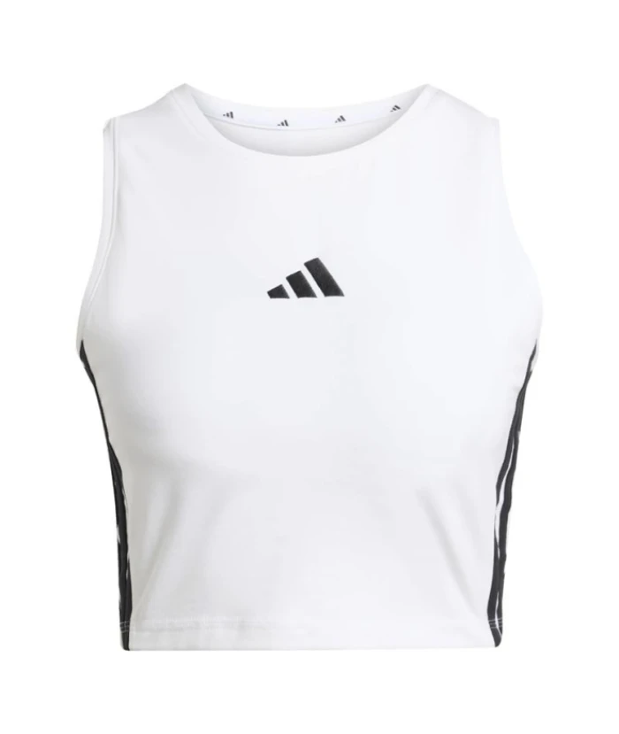 Camiseta Tirantes adidas 3 Bandas Pad Tk Mujer Blanco