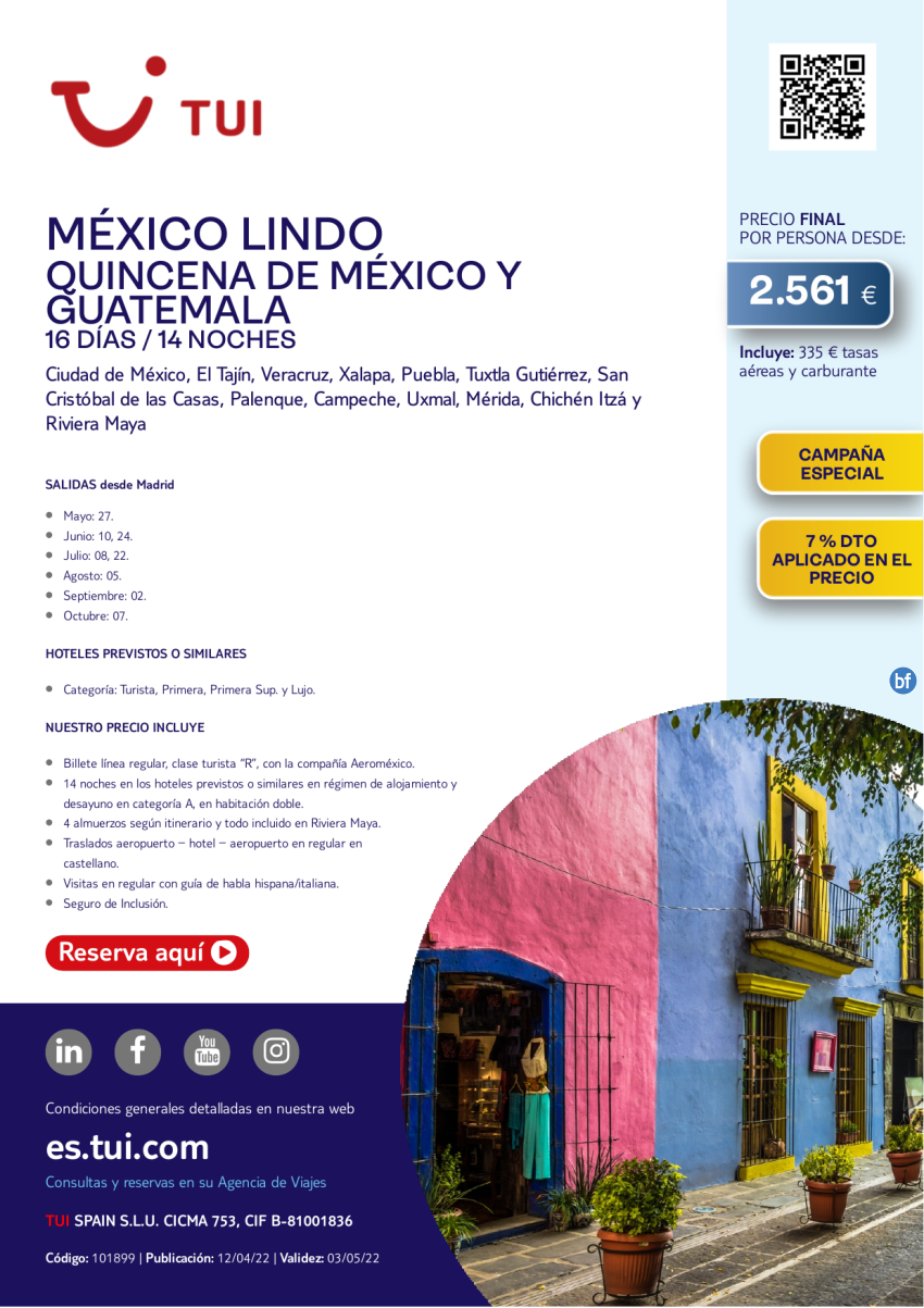 México Lindo. 16 d / 14 n